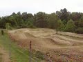 Racing mower on motocross track