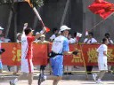 this is a video of hongjiang zhang's torch run on july 7th, 10:55am