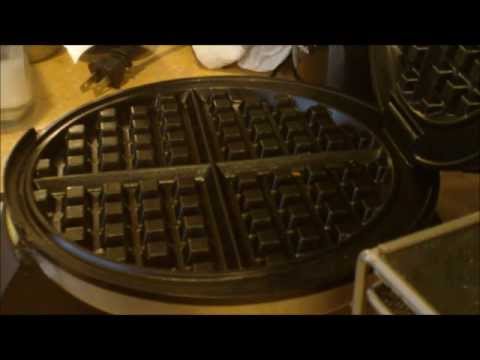 waffels - I am in love with my waffel maker. This is me making waffels for breakfast.