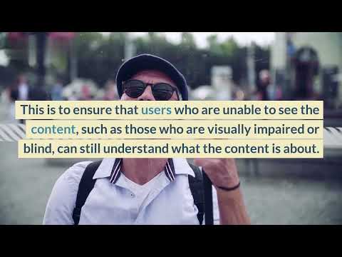 What is WCAG 2.1 guideline 1.1 Text Alternatives with example