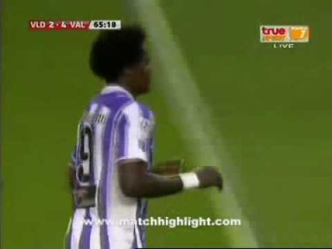Real Valladolid - Valencia CF, gol de Manucho