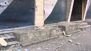 شام ريف دمشق مخيم الحسينية آثار الخراب جراء القصف الهمجي 10 3 2013