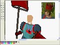 runescape drawing- \"castle war\" in MS Paint (first vid)