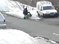 down the hill