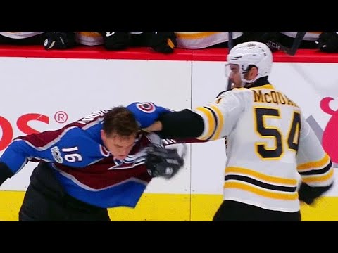 Video: McQuaid uses Zadorov’s face as a punching bag
