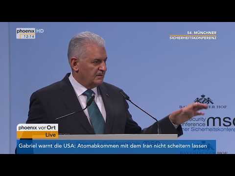 Rede von Binali Yildirim bei der 54. Mnchner Sicherh ...