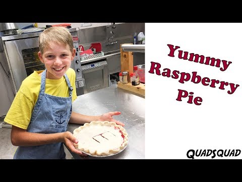 Homemade Raspberry Pie and Crust FROM SCRATCH Recipe - Kitchen Adventures with Ethan