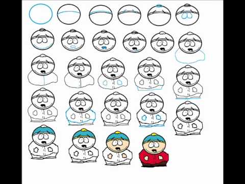 how to draw eric cartman