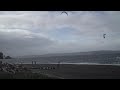 Kiteboarders at Lowman Beach Park in West Seattle