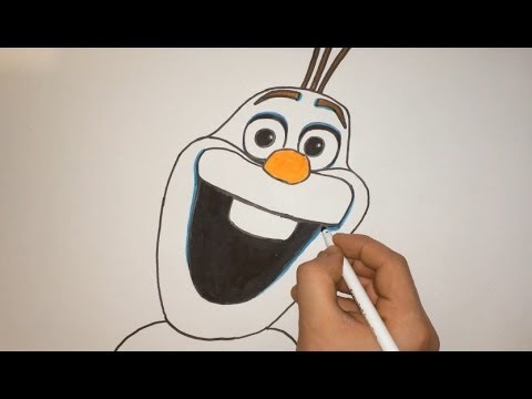 how to draw olaf