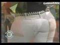 La Condesa thick dominican tv host in white pants