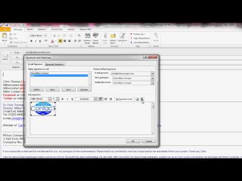 how to provide signature in outlook 2010