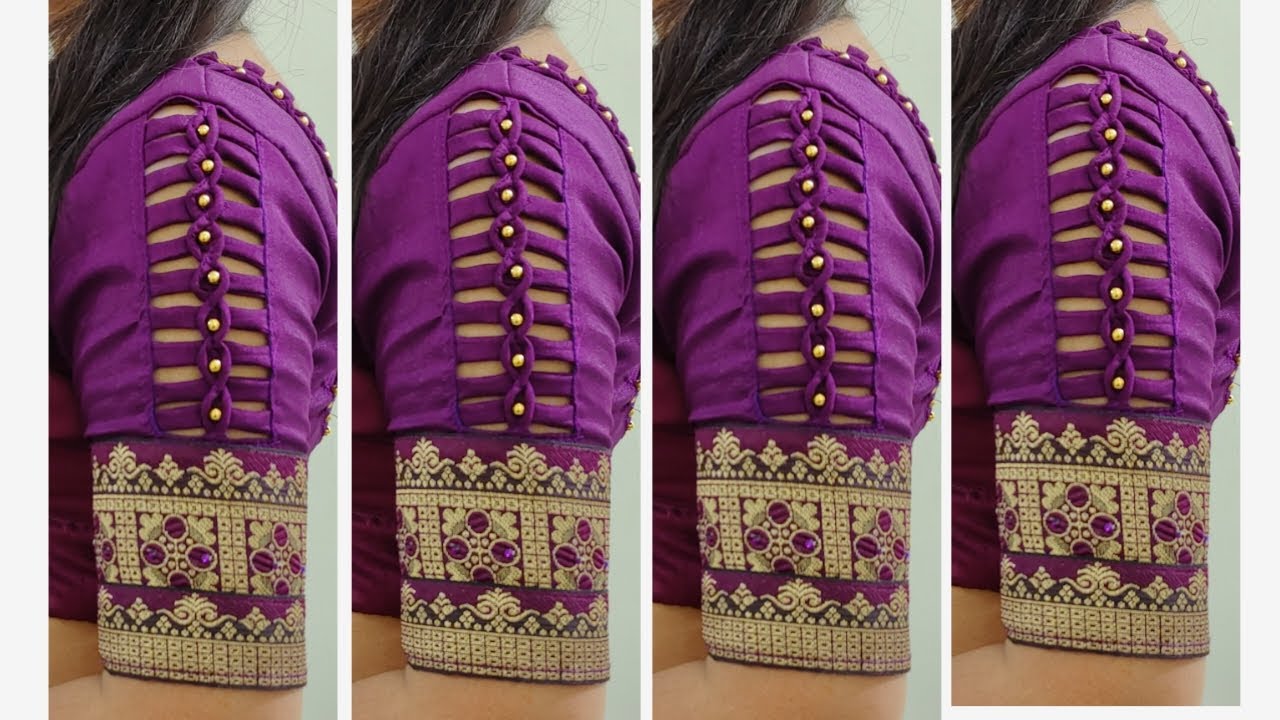 New Model Blouse Sleeves Cutting and Stitching Blouse Designs