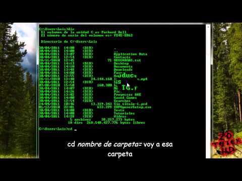 MS DOS - Nuevo video: http://www.youtube.com/watch?v=Ip9hTGG3ucw Hola amigos, en este video os enseño a usar la CMD de windows al casi 100%. En esta 1ª parte aprender...