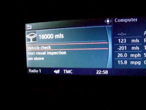 how to reset trip computer bmw e60