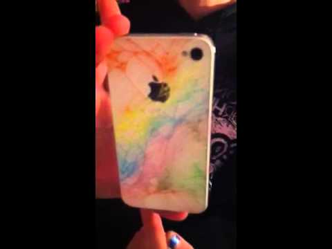 how to dye iphone cracks with food coloring