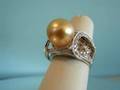 Golden Pearl Ring - Aria