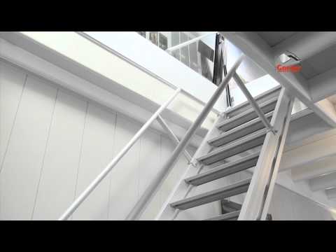 New combinations roof hatch with fixed stairs