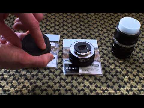 how to attach lens cap to sony hx100v
