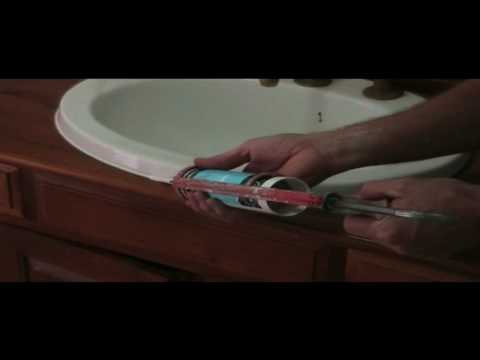 how to install acrylic sink