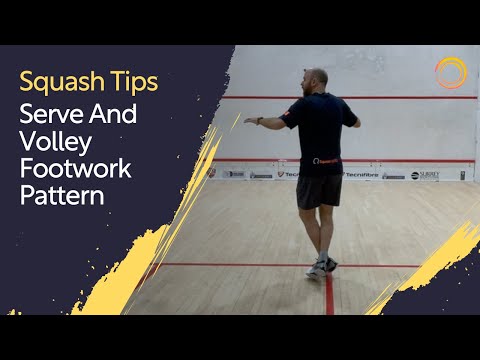 Squash Tips: Serve And Volley Footwork Pattern