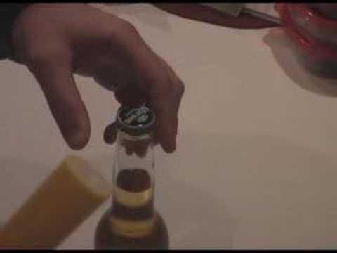 how to open bottle with lighter
