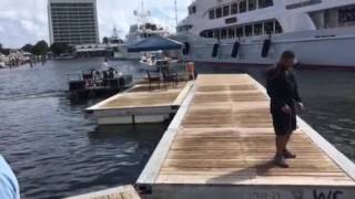 Walkway opening at the Ft Lauderdale Boat Show