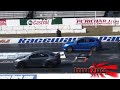 Heads Up Evo vs Wrx Sti Drag Racing Part 1 of 2