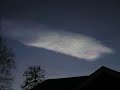 Evolution of colourful nacreous (PSC) clouds