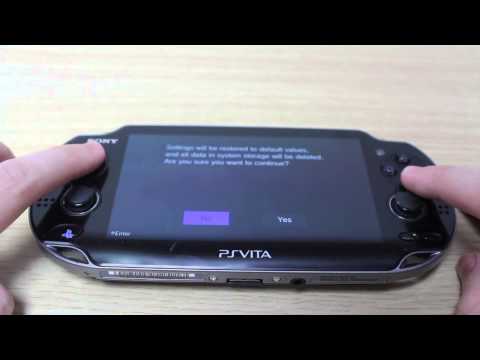 how to factory reset a ps vita