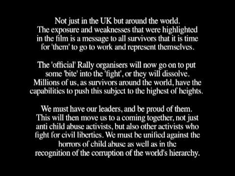 Abuse End Beginning survivor - Activist filmmaker BILL MALONEY made the following statement at the end of the film 'ANGELS AGAINST CHILD ABUSE' a feature length documentary available to vi...