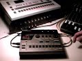 Circuit bent Korg DDM-110  with a TR-707 and Tama clap synth
