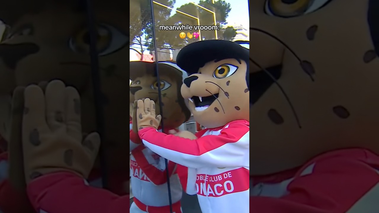 The drivers vs the mascot at Monaco 🇲🇨