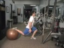 Bulgarian Split Squats on a Swiss Ball Bulgarian Split Squats on a Swiss Ball