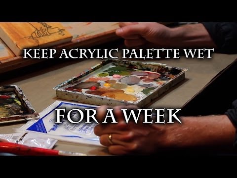 how to keep acrylic paint from drying