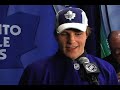 Luke Schenn speaks to the media