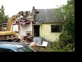 Gilks/Porter House being destroyed