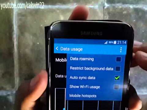 how to turn data on samsung galaxy w