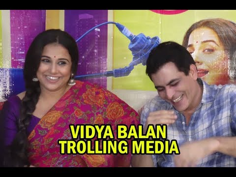 Vidya Balan & Manav Kaul TroIling Media Reporter At Tumhari Sulu Movie Press Conference | 2017