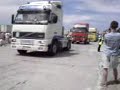 Wjazd ciężarówek na 14 TRAKERskie spotkanie w Krakowie