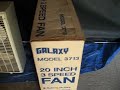 vintage galaxy box fan w/ box