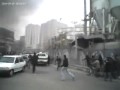 Basjij capture a tehran police car, and drives over a woman.