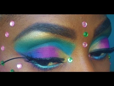 how to attach rhinestones to face