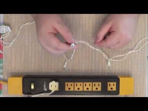 how to get a fuse out of a christmas light plug