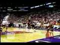 Kevin Johnson (KJ) slams over Hakeem The Dream Olajuwon