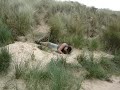 Falling down in the dunes
