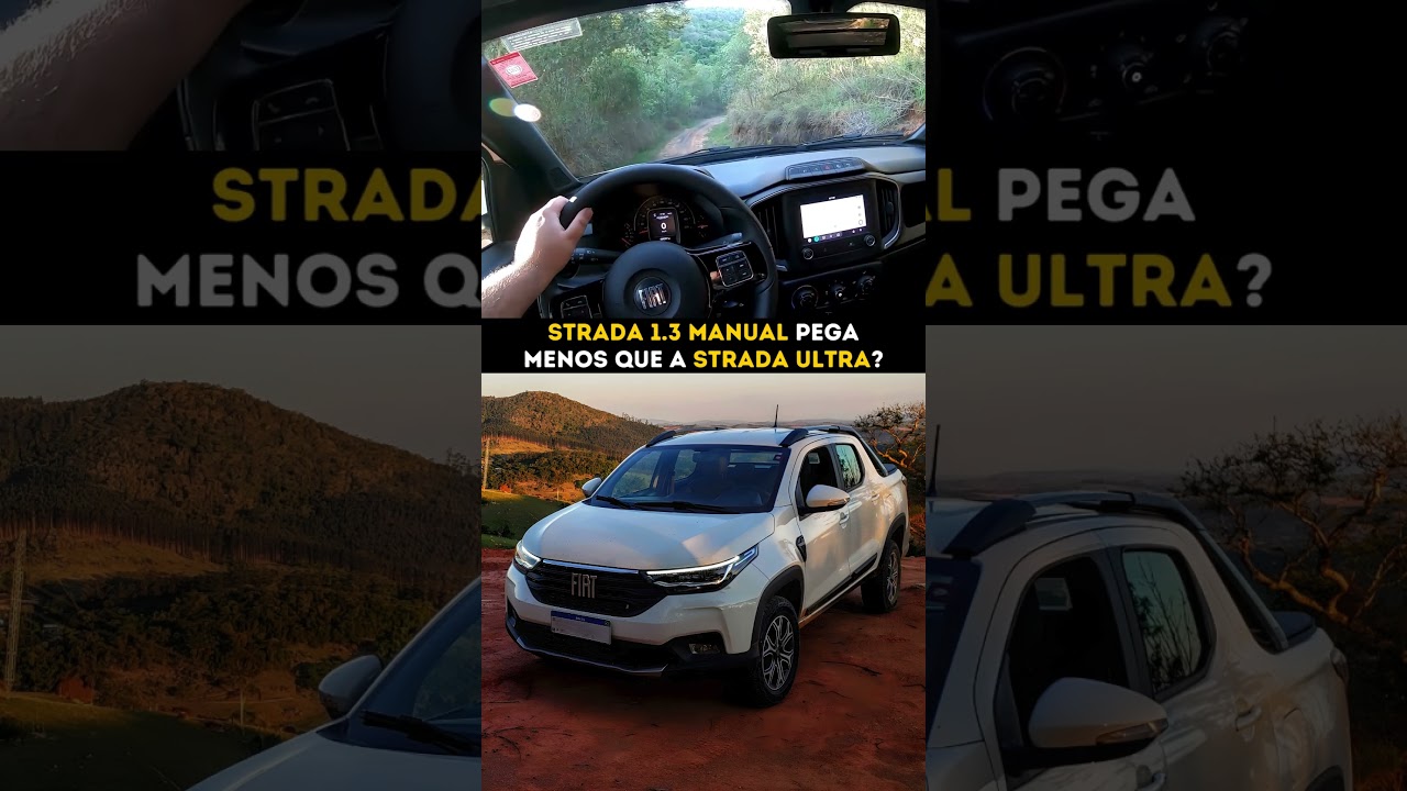 Fiat Strada 1.3 manual pega menos que a versão Ultra? #fiatstrada