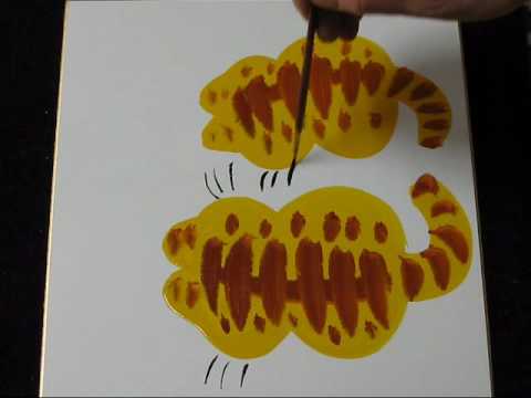 とら猫の描き方　解説 Cat's drawing style With explanation