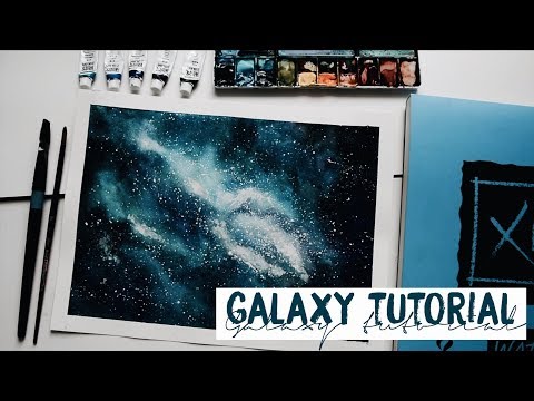 video-linktoworks-How To Paint A Watercolor Galaxy (EASY) - YouTube