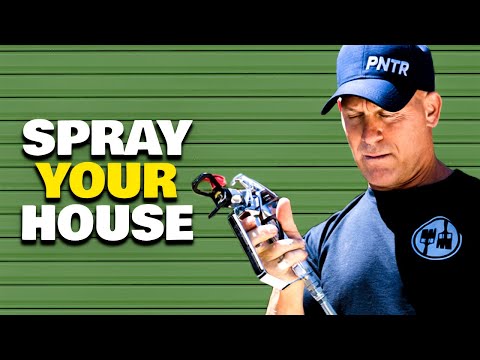 airless spray - How to spray cottage lap siding with and airless sprayer. A good method spraying to give good coverage, eliminate flashing, and to help eliminate holidays. B...
